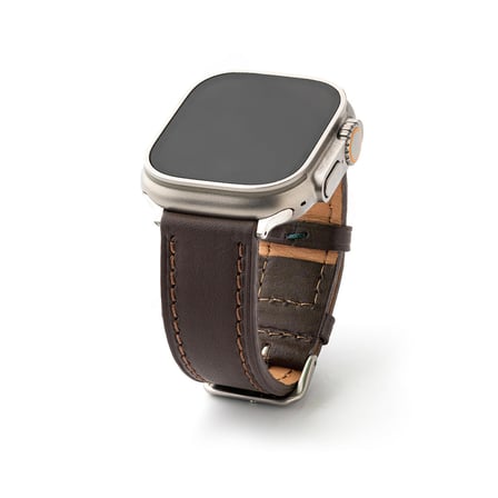  Klasik Kahverengi Gerçek Deri Apple Watch Kordon Seri 1-8, SE, Ultra ve Ultra 2 ile uyumlu