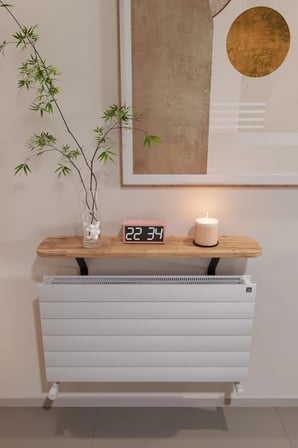 Petek Üstü Dresuar Ergonomik Uçan Raf Kalorifer Peteği Rafı 80 Cm Atlantik Çam