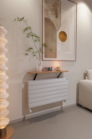 Petek Üstü Dresuar Ergonomik Uçan Raf Kalorifer Peteği Rafı 80 Cm Atlantik Çam