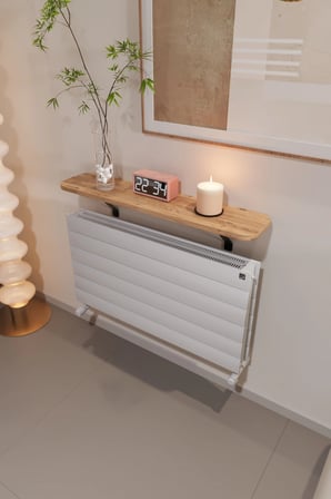 Petek Üstü Dresuar Ergonomik Uçan Raf Kalorifer Peteği Rafı 80 Cm Atlantik Çam
