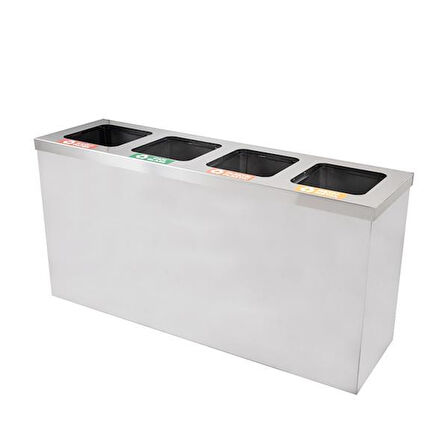 Maxiflow Geri Dönüşüm Kare Kapak 4Lü 123*36*65Cm 430