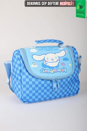 x Dekomus Lisanslı Cinnamoroll Yeni Sezon Blue Cloud Collection Termoslu Beslenme Çantası 