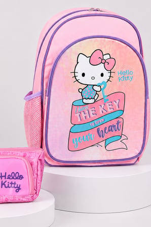  x Dekomus Heart Key Collection Hello Kitty Lisanslı Ortopedik İlkokul Çantası Ve Kalem Çantası Seti