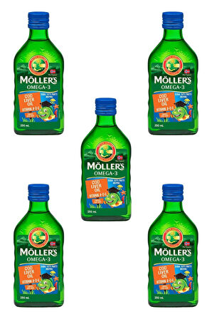 Möllers Omega-3 Balık Yağı Şurubu Tutti Frutti 150 ml 5'li