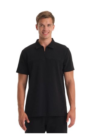 Galatasaray Lisanslı Polo Yaka Siyah T-shirt UV Kutu Hediyeli