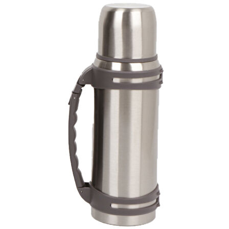 Tutacaklı Paslanmaz Çelik Termos (1300 ML) - Gümüş