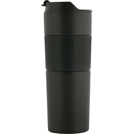 French Press Paslanmaz Çelik Termos (500 ml) - Siyah