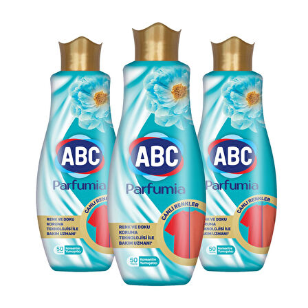 ABC Parfumia Konsantre Yumuşatıcı 1200 Ml Canlı Renkler x 3 Adet
