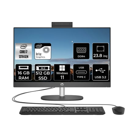 Proone 240 G10 Intel Core I7 1355U 16GB 512GB SSD 23.8" Fhd W11H All In One Bilgisayar 8T2W8ESP362