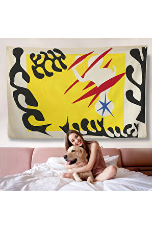 Henri Matisse- Caz'dan Beyaz Filin Kabusu Duvar Örtüsü-7079