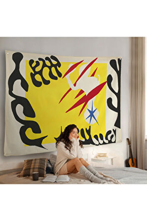 Henri Matisse- Caz'dan Beyaz Filin Kabusu Duvar Örtüsü-7079