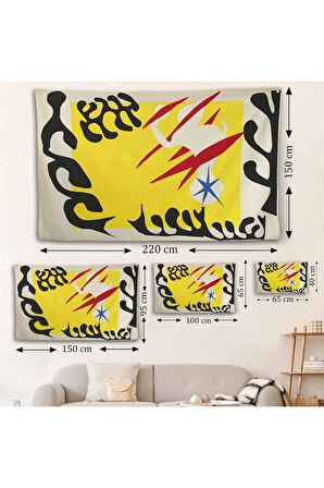 Henri Matisse- Caz'dan Beyaz Filin Kabusu Duvar Örtüsü-7079