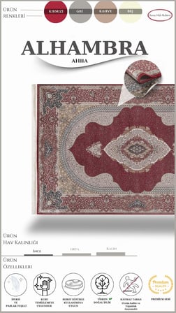 Klasik Kaliteli Salon Halısı ALHAMBRA AH11A