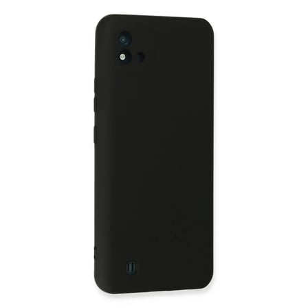 Realme C11 2021 Kılıf Nano içi Kadife Silikon - Siyah