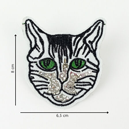 Woodycord Yeşil Gözlü Kedi Toka