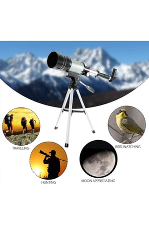 🔭Profesyonel Astronomik Teleskop 70mm Lensli Tripodlu Uzay Gözlem Dürbünü Ay Gözlem Teleskobu
