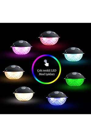 🌊 SU GEÇİRMEZ YÜZEN RGB BLUETOOTH HOPARLÖR BT601💡LED IŞIKLI HAVUZ & DUŞ HOPARLÖRÜ💡🌊