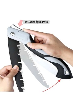 atlanabilir Kazma-Kürek Ve Katlanabilir Budama Testeresi (İkisi Birlikte)