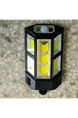  GÜNEŞ ENERJİLİ LED AYDINLATMA LAMBASI – KUMANDALI | HAREKET SENSÖRLÜ 💡 3 MODLU 💡 IP65 SU GEÇİRM