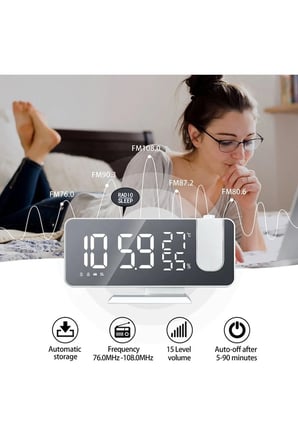 MIIQ2 FM masa saati LED dijital Alarm saat elektronik erteleme saat USB uyandırma FM radyo zaman pro