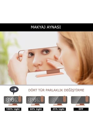 MIIQ2 FM masa saati LED dijital Alarm saat elektronik erteleme saat USB uyandırma FM radyo zaman pro