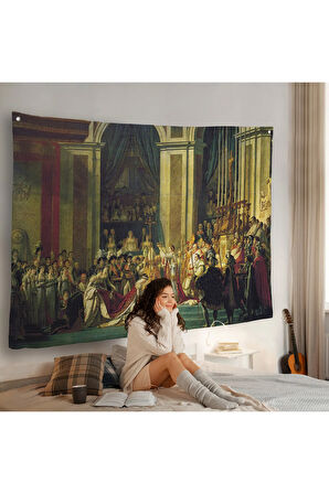 Jacques-Louis David - Napolyon'un Taç Giyme Töreni Duvar Örtüsü-7082