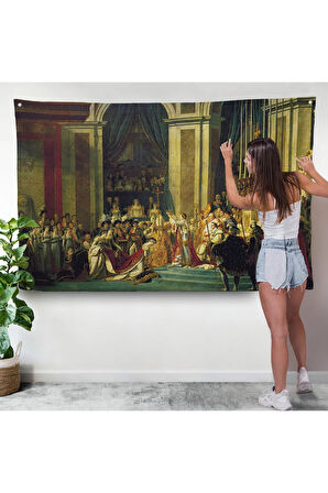 Jacques-Louis David - Napolyon'un Taç Giyme Töreni Duvar Örtüsü-7082