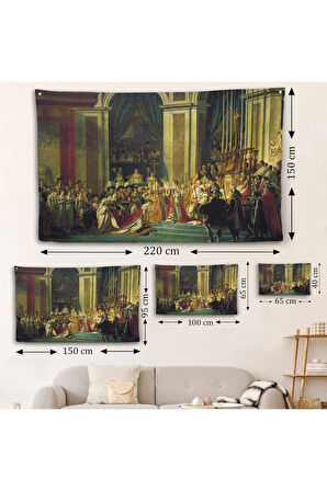 Jacques-Louis David - Napolyon'un Taç Giyme Töreni Duvar Örtüsü-7082