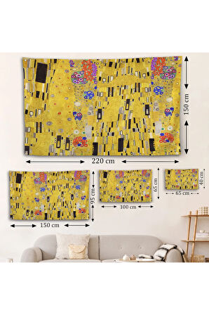 Gustav Klimt - Öpücük Duvar Örtüsü-7085