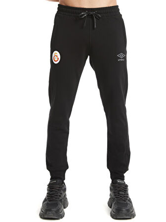 Galatasaray Orijinal Lisanslı Umbro Lastikli Paça Siyah Eşofman Altı