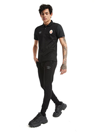 Galatasaray Orijinal Lisanslı Umbro Lastikli Paça Siyah Eşofman Altı
