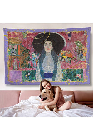 Gustav Klimt - Adele Bloch Duvar Örtüsü-7086