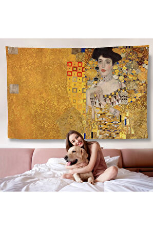 Gustav Klimt - Altınlı Kadın Duvar Örtüsü - The 'Woman in Gold'-7088