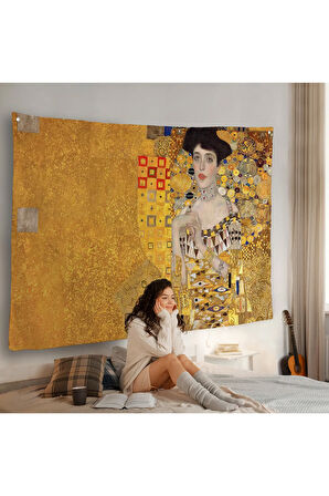 Gustav Klimt - Altınlı Kadın Duvar Örtüsü - The 'Woman in Gold'-7088