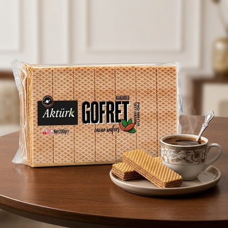 Aktürk Gofret Kakaolu 200 gr 24 lü