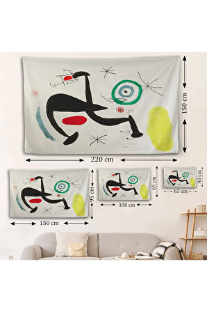 Joan Miro - Tosca Şarkısını Söyleyen Geyik Duvar Örtüsü-7089