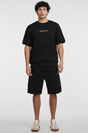 Erkek GJ Cn Logo Emb T-Shirt - Siyah  | L