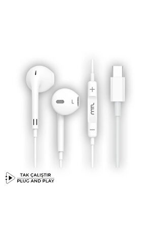 Poco F4 Uyumlu Tak Çalıştır Stero Type-C Kulaklık MT-A293