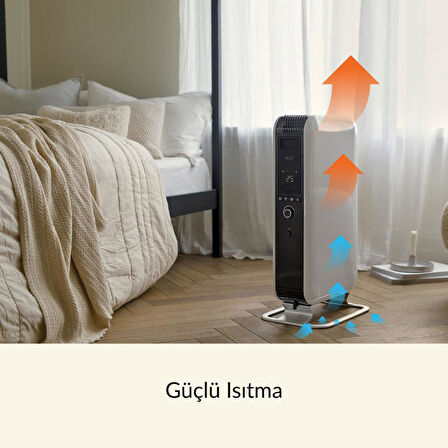Mill Elektrikli Taşınabilir Yağlı Radyatör Isıtıcı WiFi Bağlantılı