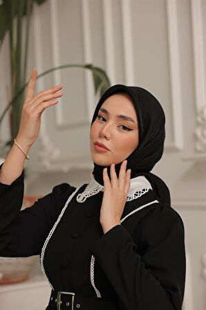 Abiye Eşarp Siyah