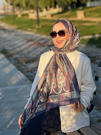 Etnik Desen Queen Şal Lila