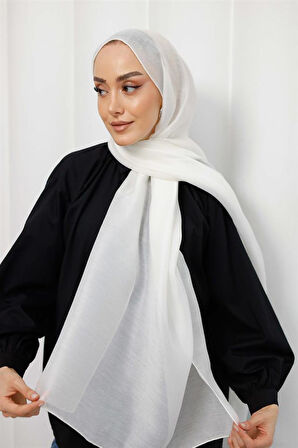 Abiye Şal Beyaz