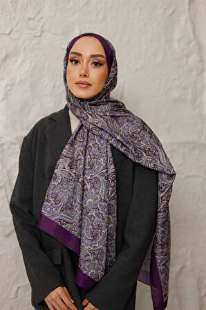 Etnik Desen Larisa Şal Mor