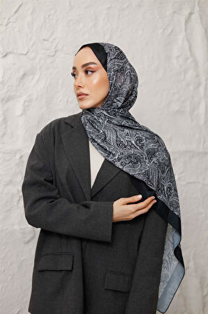 Etnik Desen Larisa Şal Antrasit