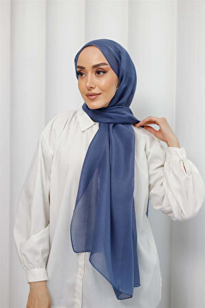Abiye Şal Koyu İndigo