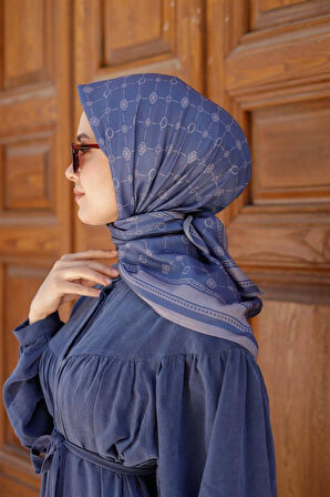 Q Serisi Eşarp İndigo