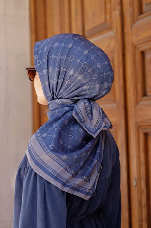 Q Serisi Eşarp İndigo