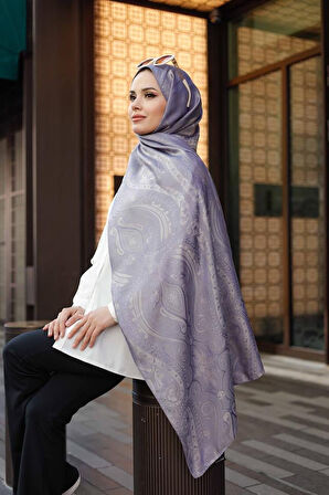 Etro Desen Premium Şal Lila