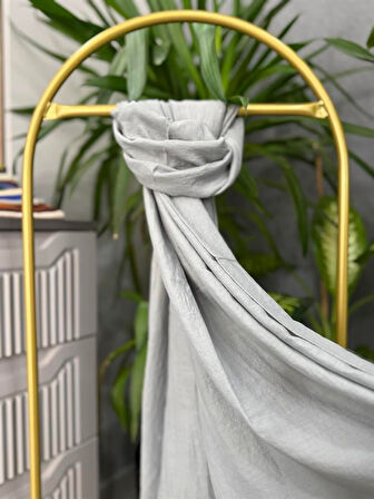 Düz Şal Gümüş Gri