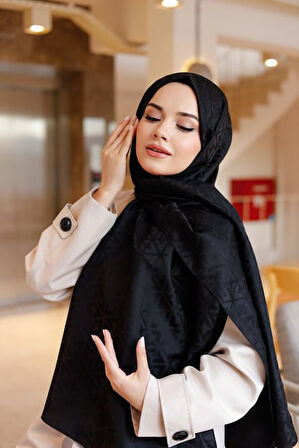 İpeksi Jakar Deluxe Şal Siyah